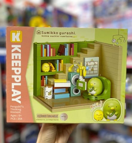  Đồ chơi lắp ráp KEEPPLAY Sumikko Penguin's thinking moment K21208 