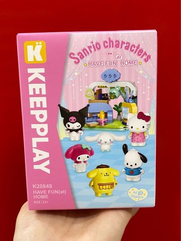  Đồ Chơi Lắp Ráp Hộp Mù KEEPPLAY Sanrio - Have Fun At Home Blind Box K20849 