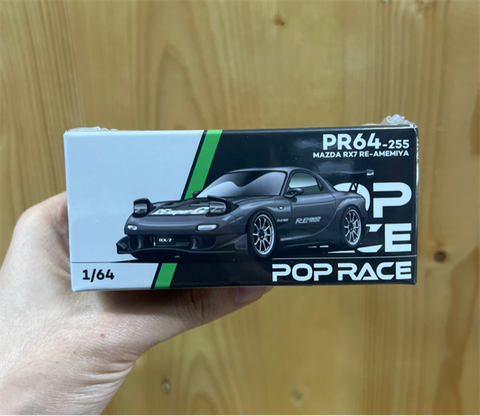  Xe Poprace Diecast PR640255 MAZDA RX7 RE-AMEMIYA - GUN METAL 