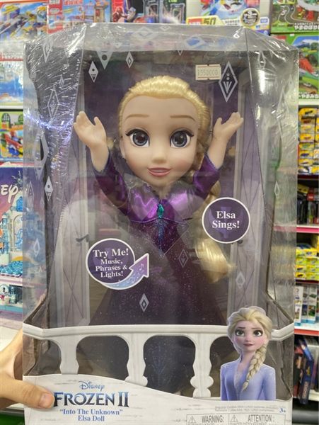  Elsa Musical Doll Sings Into the Unknown - Features 14 Film Phrases - Dress Lights Up 