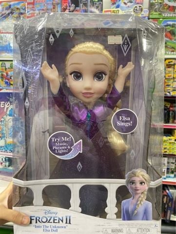  Elsa Musical Doll Sings Into the Unknown - Features 14 Film Phrases - Dress Lights Up 