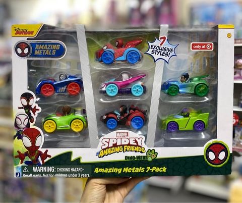  Bộ 7 xe SNF0307 - Disney Spidey & His Amazing Friends Metals Vehicles 7pk Toy 