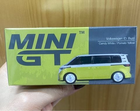  Mini GT Box Version MGT01110 Volkswagen ID.Buzz Candy White / Pomelo Yellow 