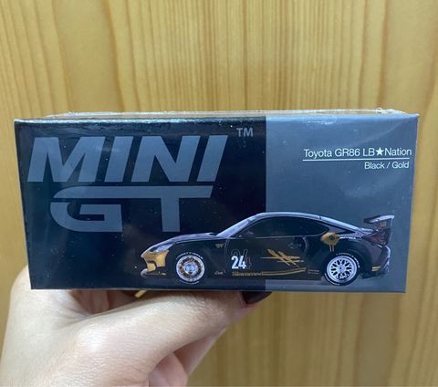  Mini GT Box Version MGT01149 Toyota GR86 LB★Nation Black / Gold 