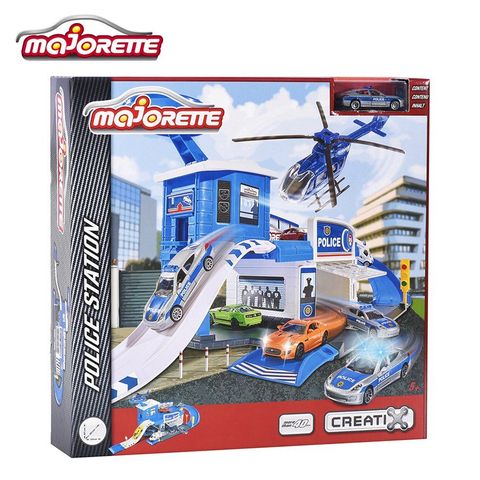  212050012038 Bộ Đồ Chơi Mô Hình Trạm Cảnh Sát MAJORETTE Creatix Police Station + 1 Car 