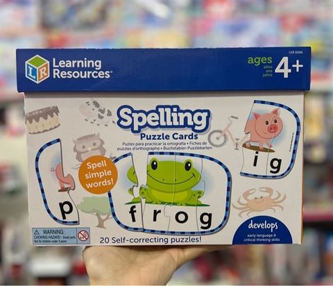  LER6086 Learning Resources Bộ đồ chơi học đánh vần - Spelling Puzzle Cards 