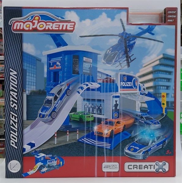  212050012 Bộ Đồ Chơi Mô Hình Trạm Cảnh Sát MAJORETTE Creatix Police Station + 1 Car 