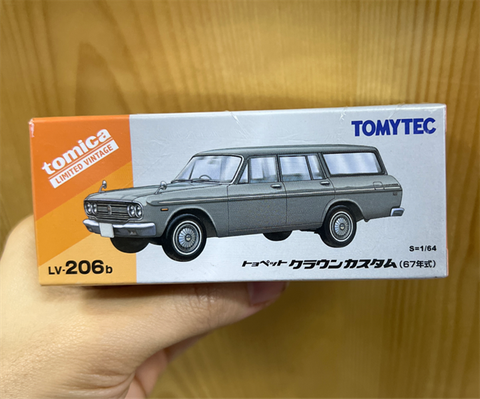  Mô hình xe Tomytec 1/64 TOYOPET CROWN CUSTOM Gray 1967 LV-206b 