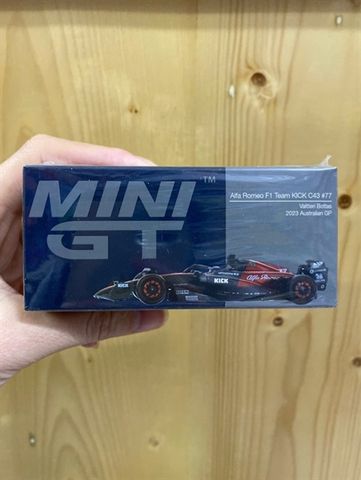  MINI GT 1/64 Alfa Romeo F1 C43 2023#77 Australian Grand Prix Valtteri Bottas 