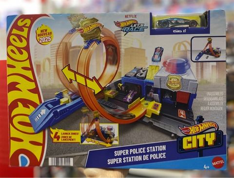  JBM71 Hot Wheels City Super Police Station Playset 