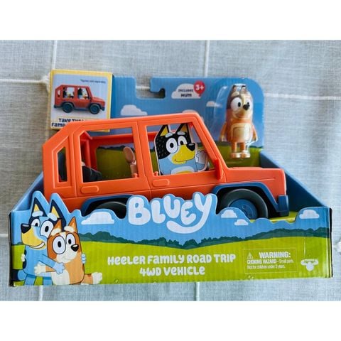  Xe đồ chơi Bluey Heeler Family Road Trip 4WD Vehicle 