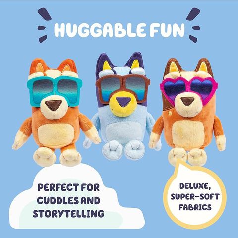 Xe gia đình kèm thú bông Bluey Big Heeler 4WD & Family Vehicle & Plush Set 