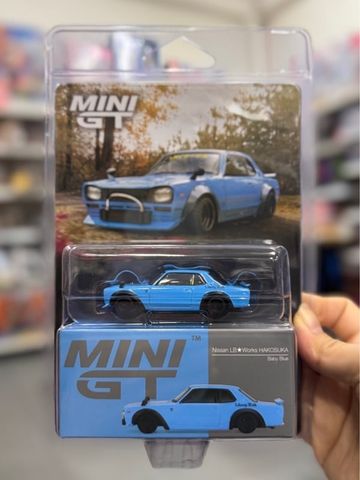  Mini GT CARD version MGT01169 Nissan LB★Works HAKOSUKA Baby Blue 
