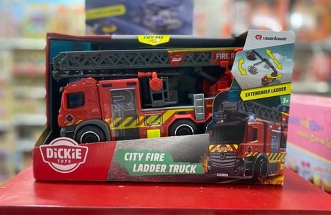  203714023038 Đồ Chơi Xe Cứu Hỏa DICKIE TOYS City Fire Ladder Truck 