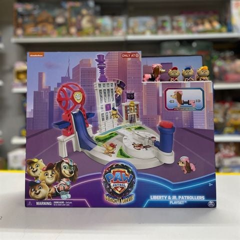  6067028 Paw Patrol Mighty Movie: Liberty & Jr. Patrollers Playset Exclusive 
