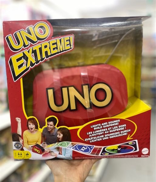  GXY75 Uno Extreme Card Game with Lights and Sounds 