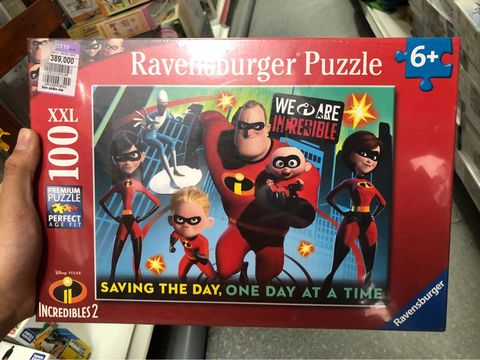  RV107162 Bộ xếp hình puzzle Ravensburger D-Pixar: Incredibles 2 100 mảnh 