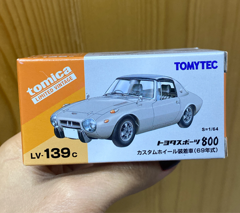  TOMYTEC LV-139c Toyota Sport 800 Car Silver 