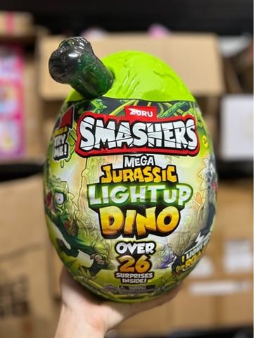  Smashers Zuru Mega Jurassic Light Up Dino Egg 25 Surprises 
