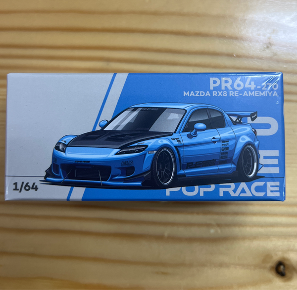  POP RACE PR640270 MAZDA RX8 RE-AMEMIYA - LIGHT BLUE 