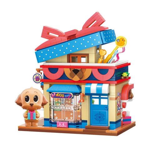  Đồ Chơi Lắp Ráp KEEPPLEY Lovely Street Poodle Toy Store K28011 