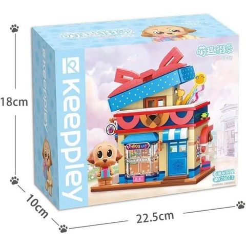  Đồ Chơi Lắp Ráp KEEPPLEY Lovely Street Poodle Toy Store K28011 