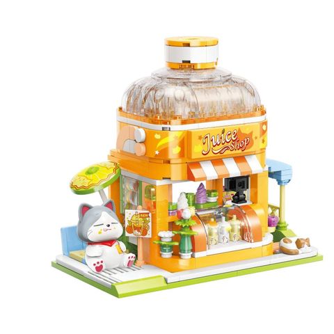  Đồ Chơi Lắp Ráp KEEPPLEY Lovely Street British Short Hair-Juice Shop K28017 
