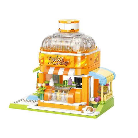  Đồ Chơi Lắp Ráp KEEPPLEY Lovely Street British Short Hair-Juice Shop K28017 