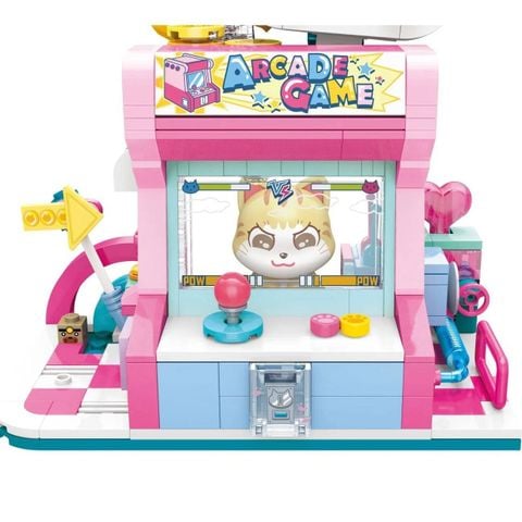  Đồ Chơi Lắp Ráp KEEPPLEY Lovely Street Orange Cat-Game House K28019 