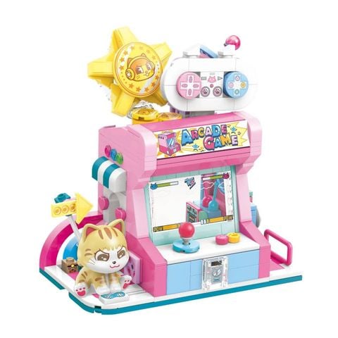  Đồ Chơi Lắp Ráp KEEPPLEY Lovely Street Orange Cat-Game House K28019 