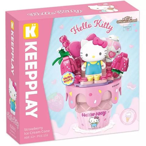  Đồ Chơi Lắp Ráp KEEPPLAY Sanrio cone - HELLO KITTY K20841 