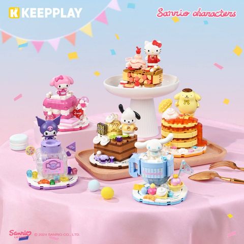  Đồ Chơi Lắp Ráp KEEPPLAY Sanrio My Melody - Strawberry Mousse K20860 