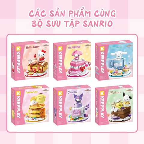  Đồ Chơi Lắp Ráp KEEPPLAY Sanrio My Melody - Strawberry Mousse K20860 