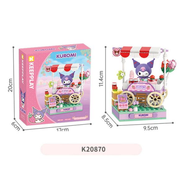 23win08 com lắp ghép KEEPPLAY Sanrio Kuromi - Strawberry Store K20870