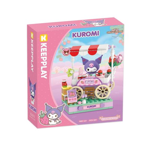 Đồ Chơi Lắp Ráp KEEPPLAY Sanrio Kuromi - Strawberry Store K20870 
