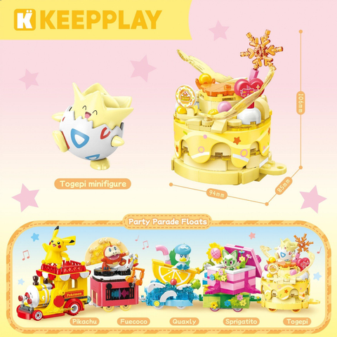  Đồ Chơi Lắp Ráp KEEPPLAY Pokemon Party Parade Floats - Togepi K20265 