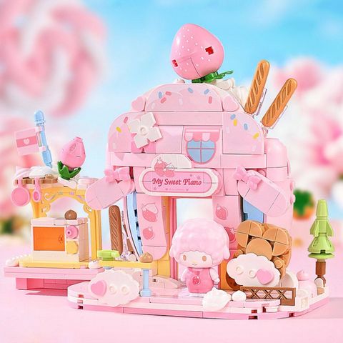  Đồ Chơi Lắp Ráp KEEPPLAY Sanrio My Sweet Piano Soothing Bakery K20894 
