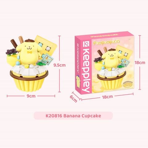  Đồ Chơi Lắp Ráp KEEPPLEY Sanrio Cupcake-Pompompurin K20816 