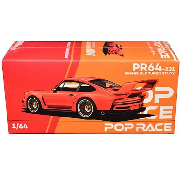 PopRace Diecast #PR640131 SINGER DLS TURBO (TRACK) ORANGE