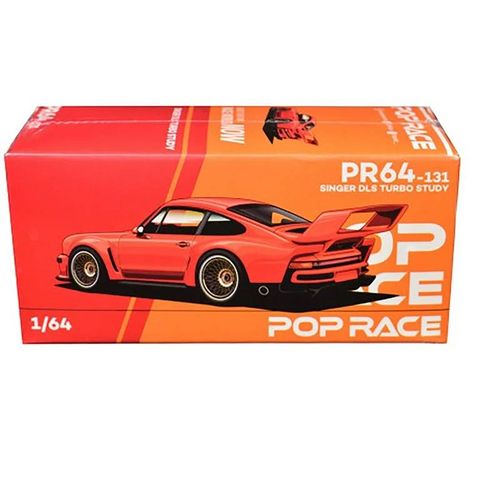  Xe PopRace Diecast #PR640131 SINGER DLS TURBO (TRACK) ORANGE 