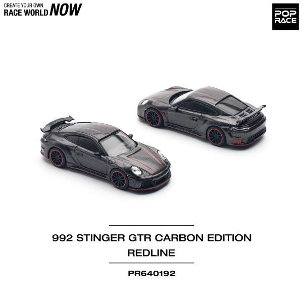 Mô hình xe Poprace PR640192 STINGER 992 CARBON EDITION RED LINE