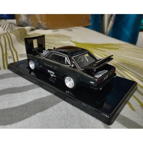  POPRACE PR640144 SKYLINE GT-R V8 DRIFT (HAKOSUKA) COCA COLA ZERO BLACK CHROME 