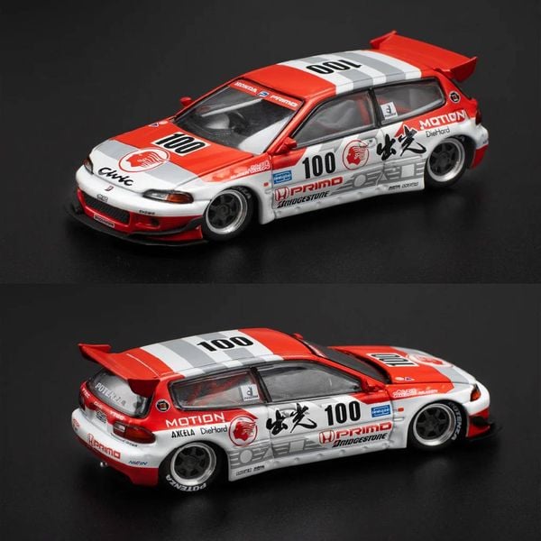Mô hình xe Poprace PR640212 PANDEM CIVIC EG6 v1.5 IDEMITSU MOTION INFINITE