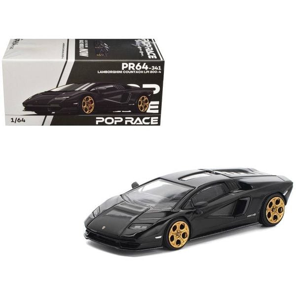  Mô hình xe Pop Race PR640341 LAMBORGHINI COUNTACH LPI 800-4 DEEP BLACK 