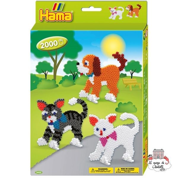  Hop qua hama xep hinh cho va meo 3433 
