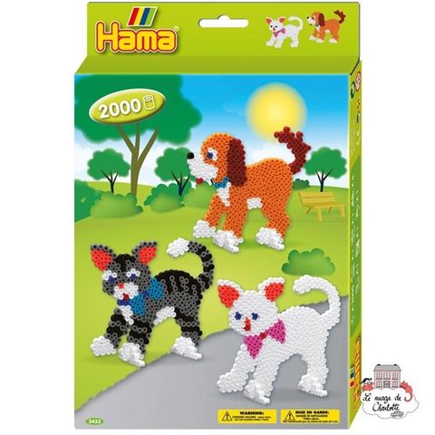  Hop qua hama xep hinh cho va meo 3433 