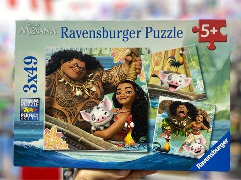  Tranh ghép Ravensburger Disney Moana 3x 49pc Jigsaw Puzzles 