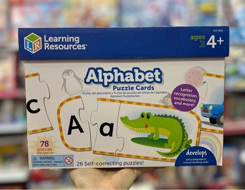 LER6089 Learning Resources Bộ học bảng chữ cái - Alphabet Puzzle Cards 