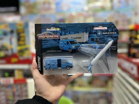  212057289 Xe Mô Hình MAJORETTE MAERSK Transport Vehicles 