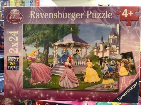  RV08865 2 Bộ xếp hình puzzle Ravensburger Enchanting Princesses 2 bộ 24 mảnh 08865 2-4+-1-99 pcs-Puzzle Children-II 